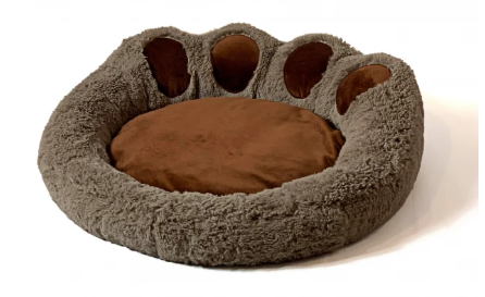 GO GIFT Łapa Legowisko dla psa i kota L - brązowy - 55x55 cm.png